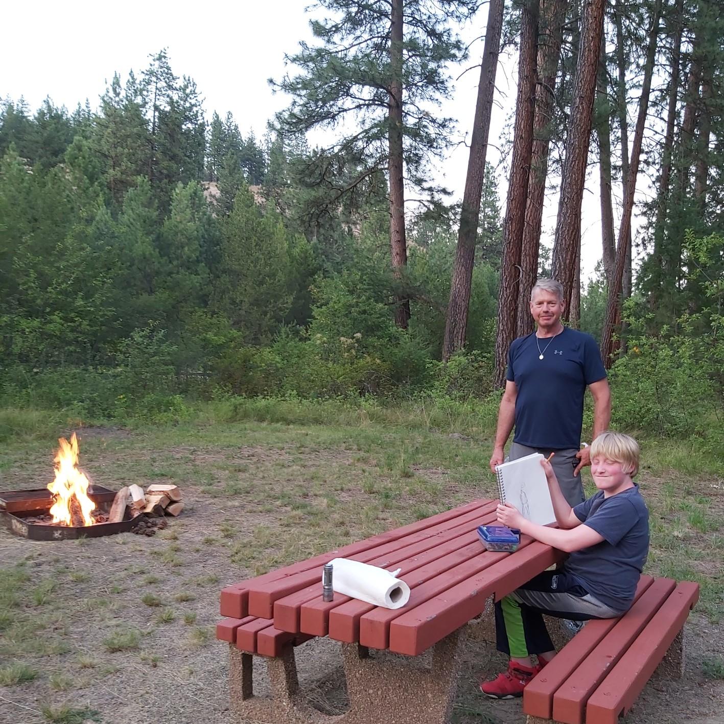 camping to and from our trip to Wyoming this summer