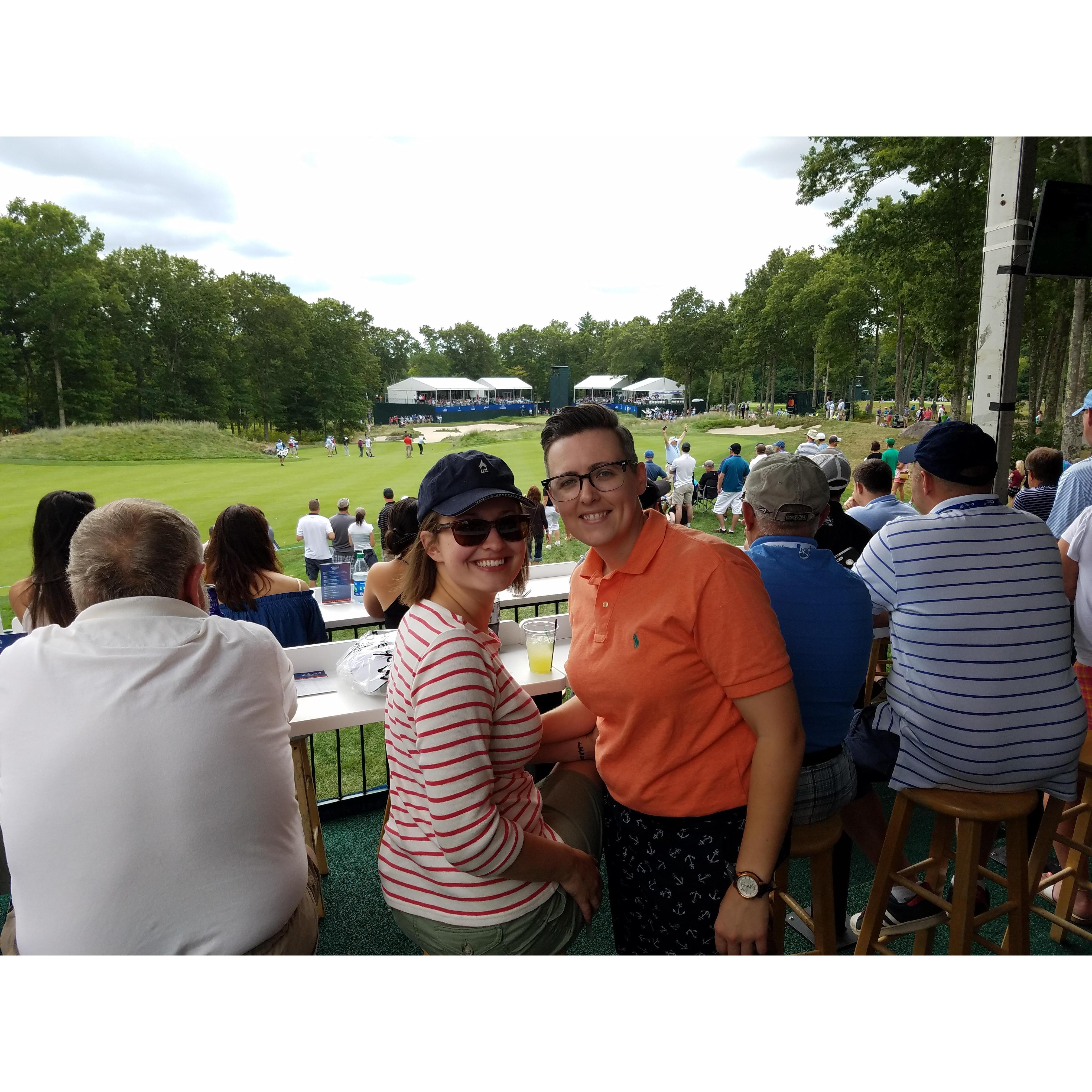 The one where Sarah went to her first PGA golf tournament.