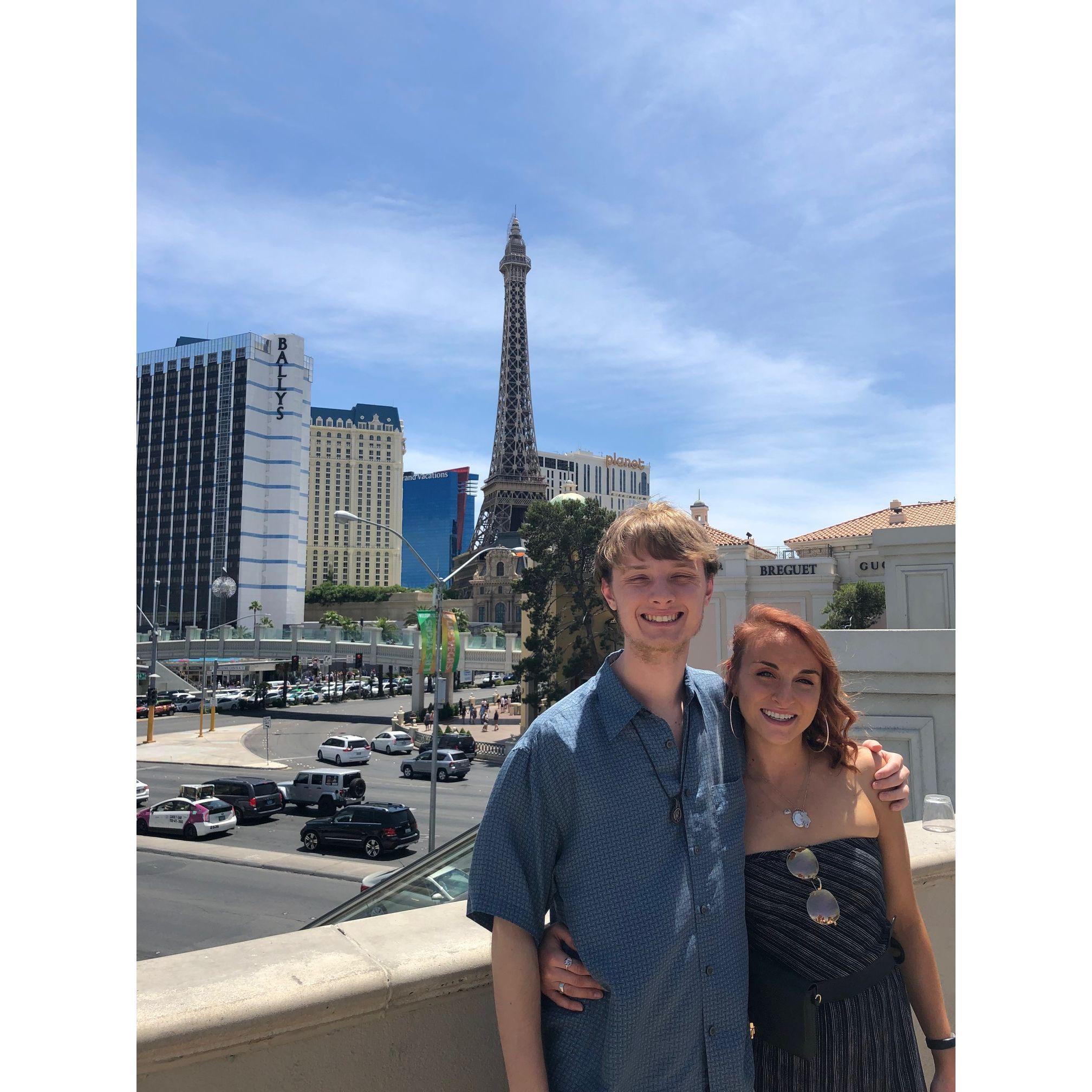 In Paris! Just kidding -- we're in Vegas here (2019).