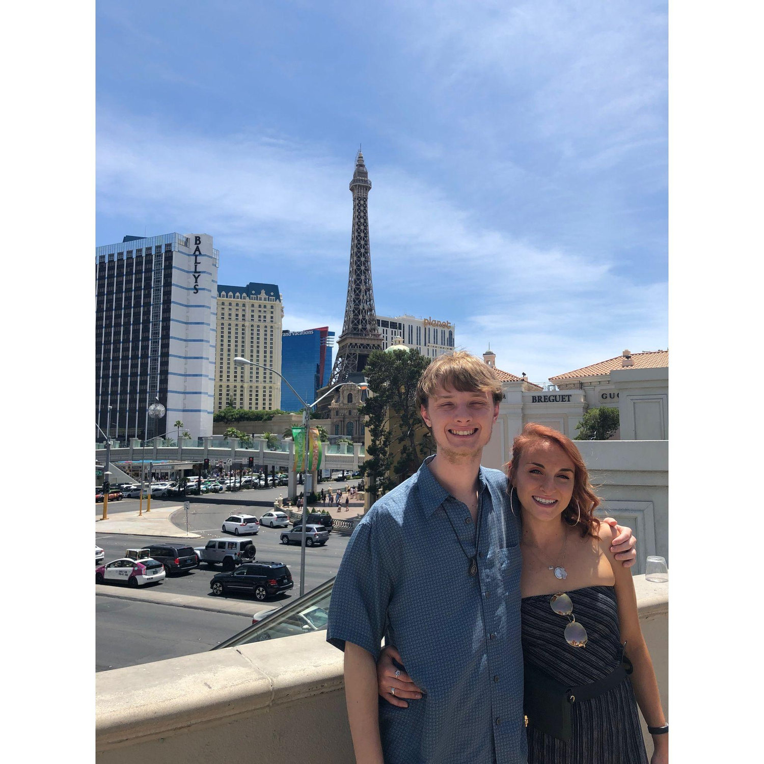 In Paris! Just kidding -- we're in Vegas here (2019).