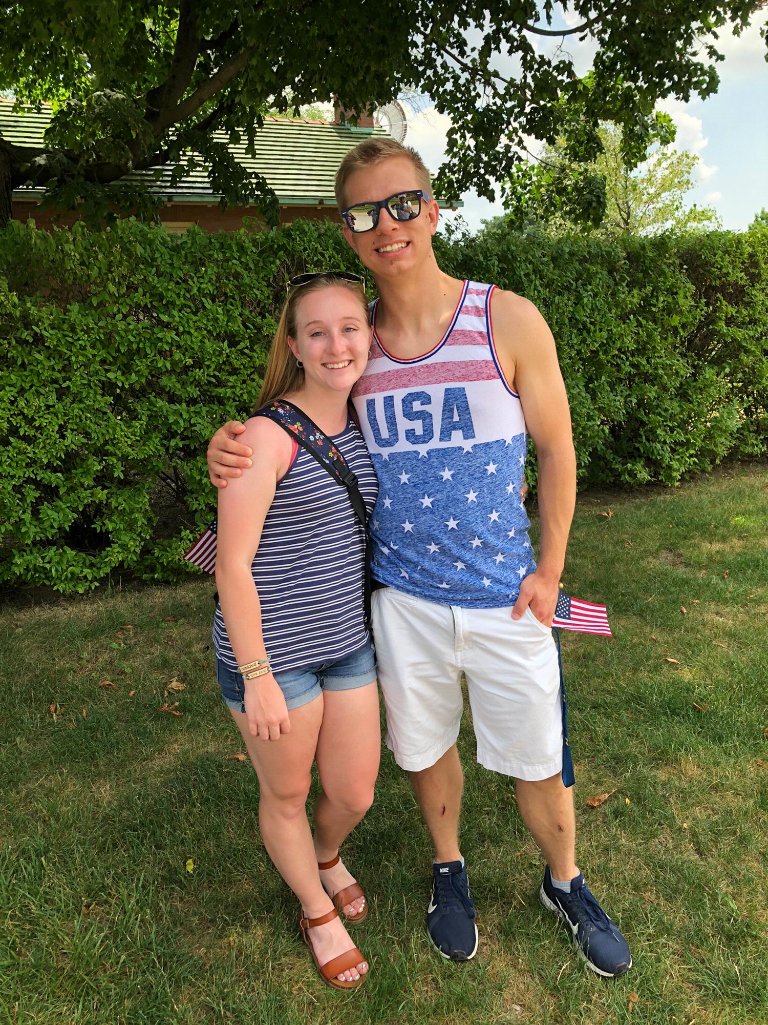 Hanging out at Greenfield Village on the 4th of July!