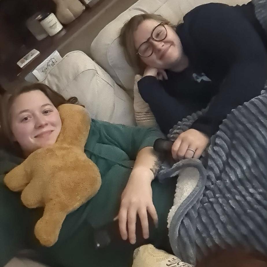 Movie night with the dino chicken nugget pillows!