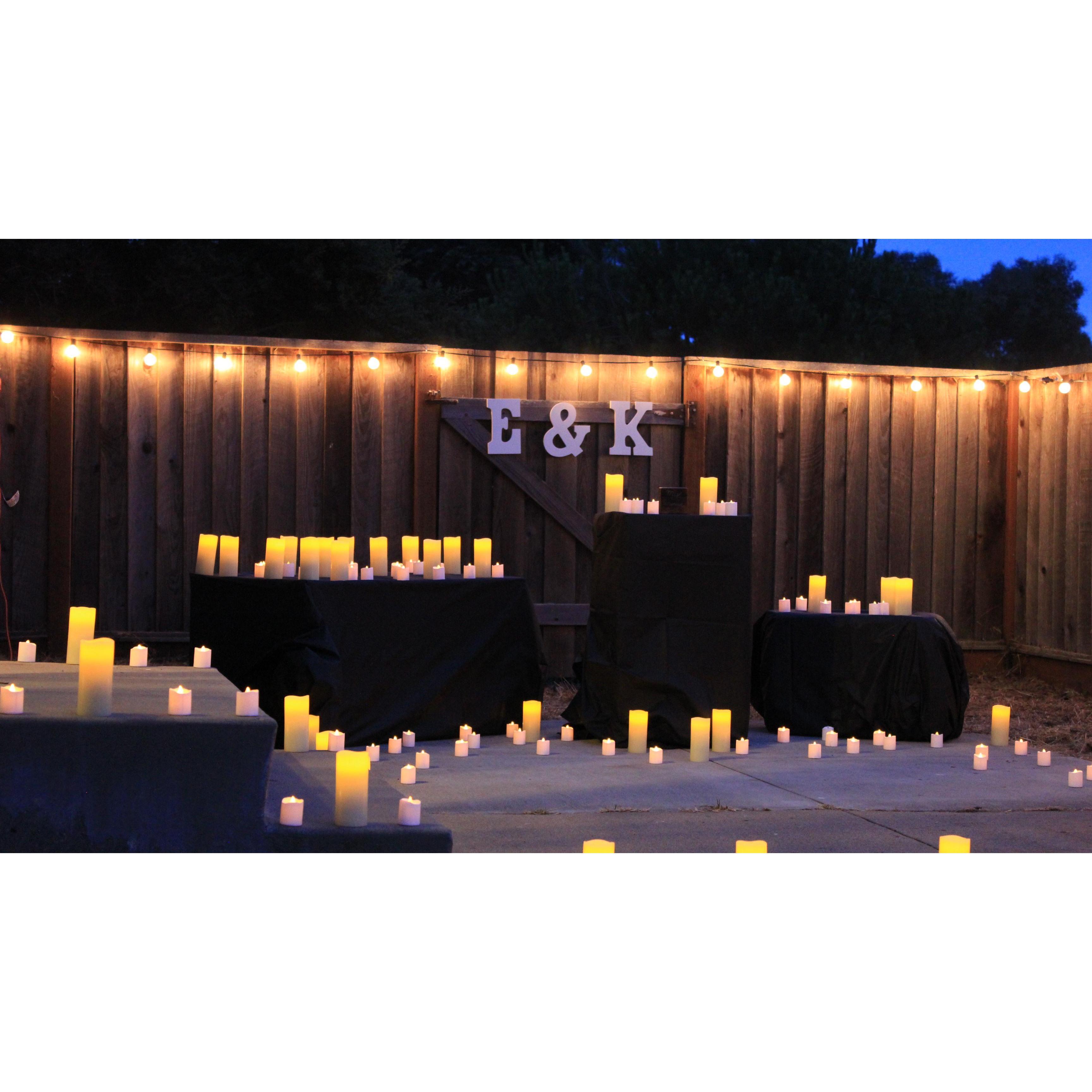 Full view of the engagement site!