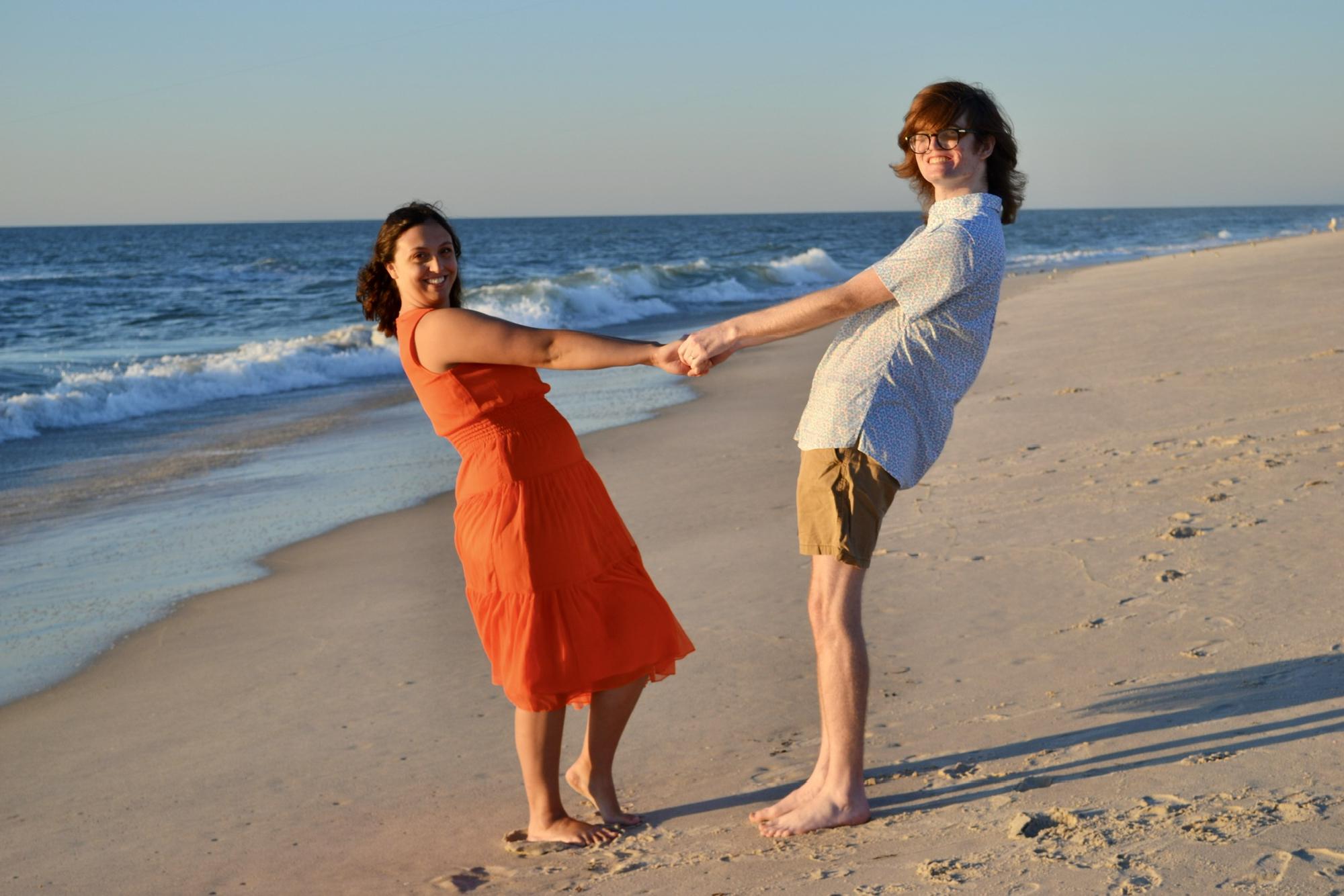 We took our official engagement photos on the beach of Assateague Island on August 13, 2022!