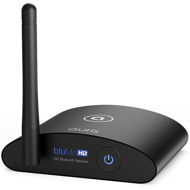 Auris Blume HD Long Range Bluetooth 5.3 Music Receiver Hi-Fi Audio Adapter with Audiophile DAC, LDAC & AptX HD for Home Stereo, AV Receiver or Amplifier