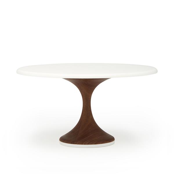 Walnut Base Cake Stand
