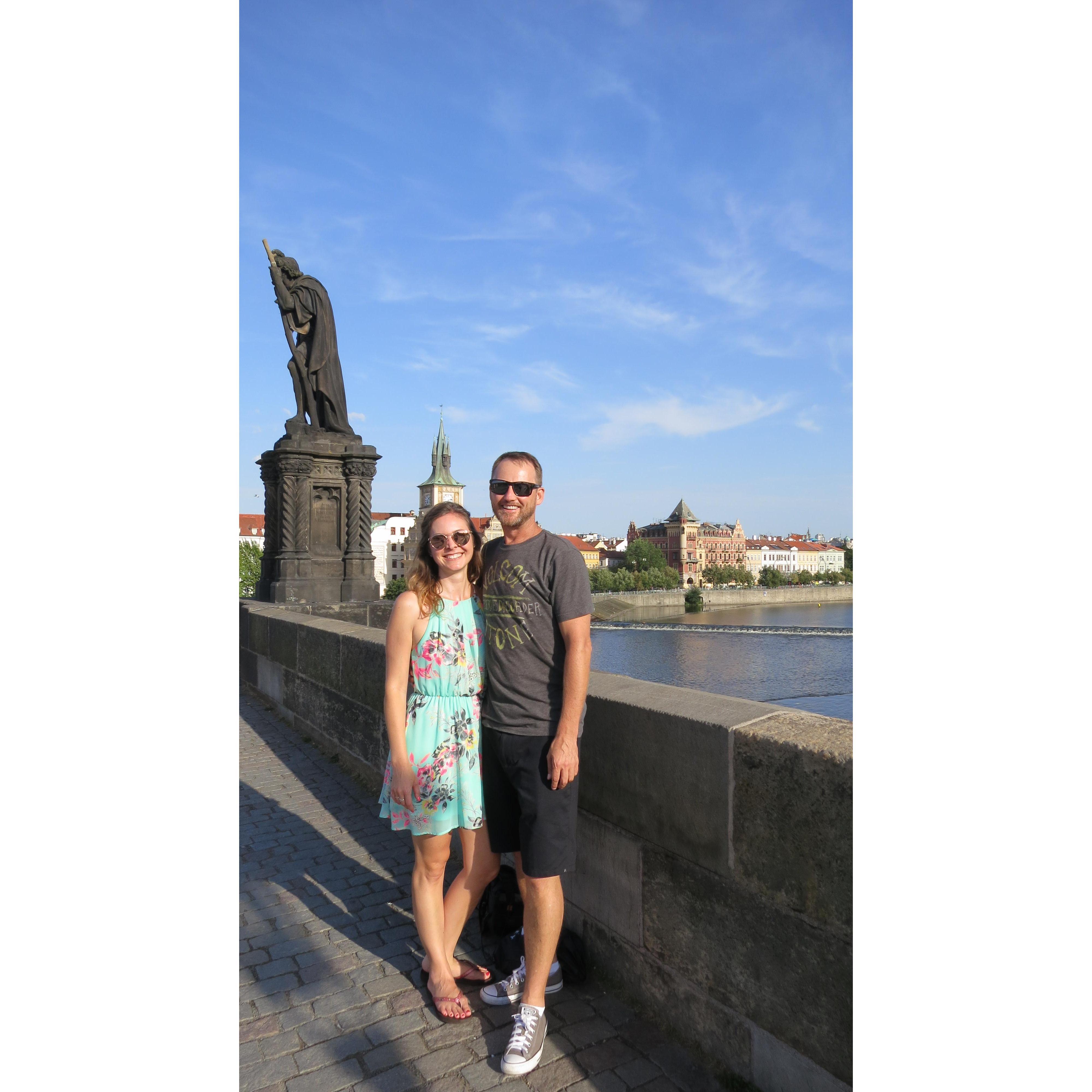 Our first trip to Europe together, AND both our first time in Prague.  We both loved it!!