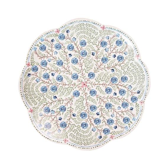 Juliska Villa Seville Chambray Dinnerware - Scalloped Dessert Plate
