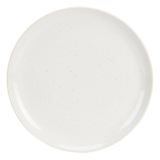 Southern Living Simplicity Speckled White Dinner Plate
