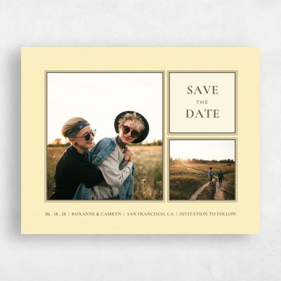 Yellow Wedding Save the Date - Bonnie Photo