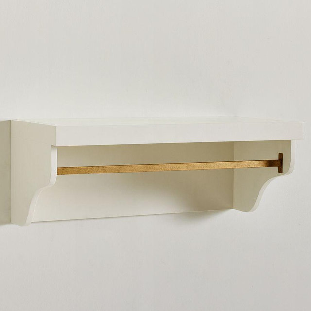 Manchester Modular Drying Rail With Shelf White/Cane