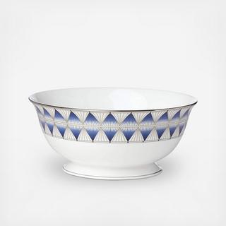 Geodesia Blue Serving Bowl