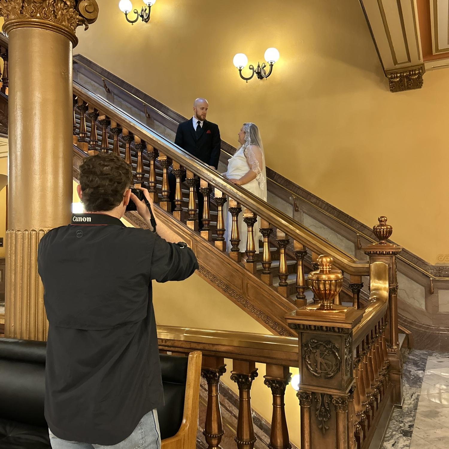 Our friend Cody took these amazing pictures for us! This is behind the scenes.