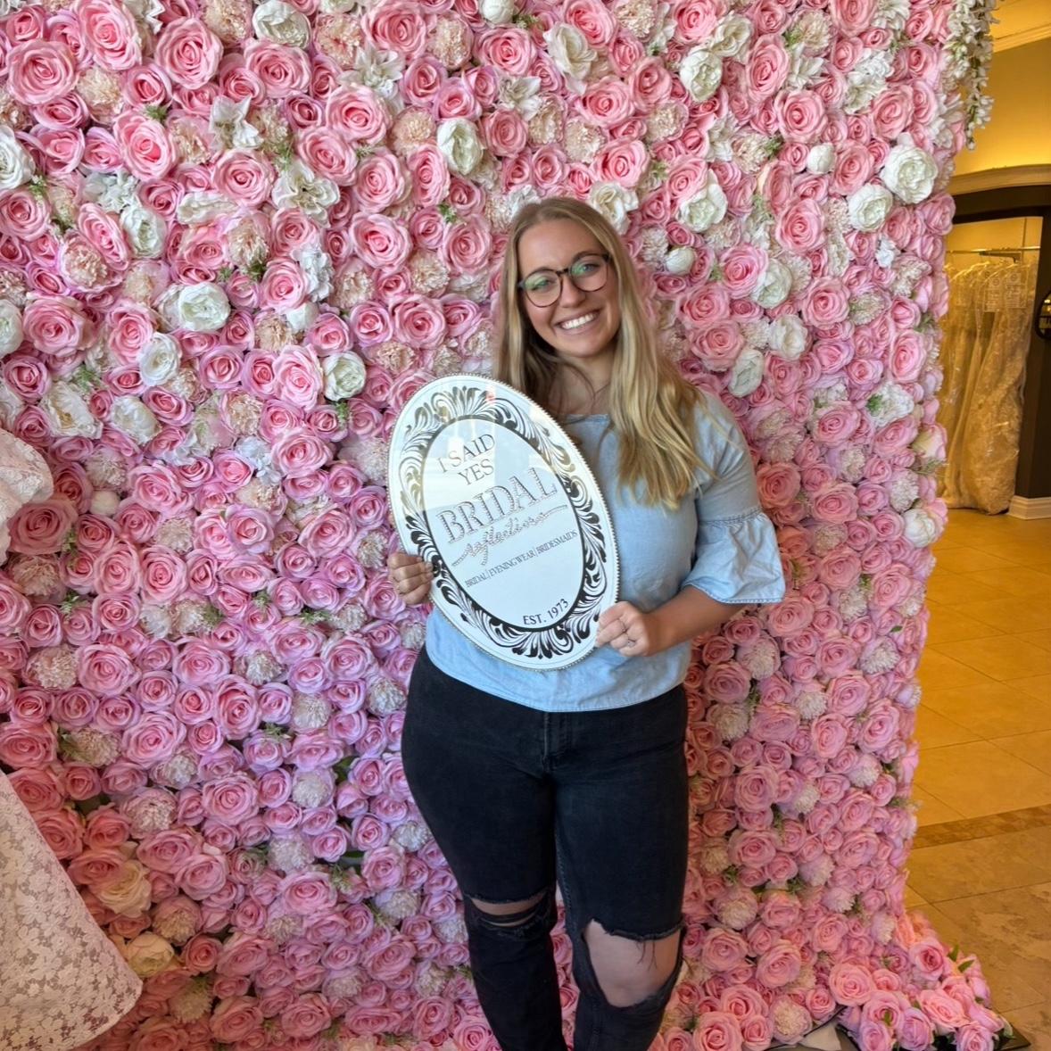 Ally said yes to the dress!
