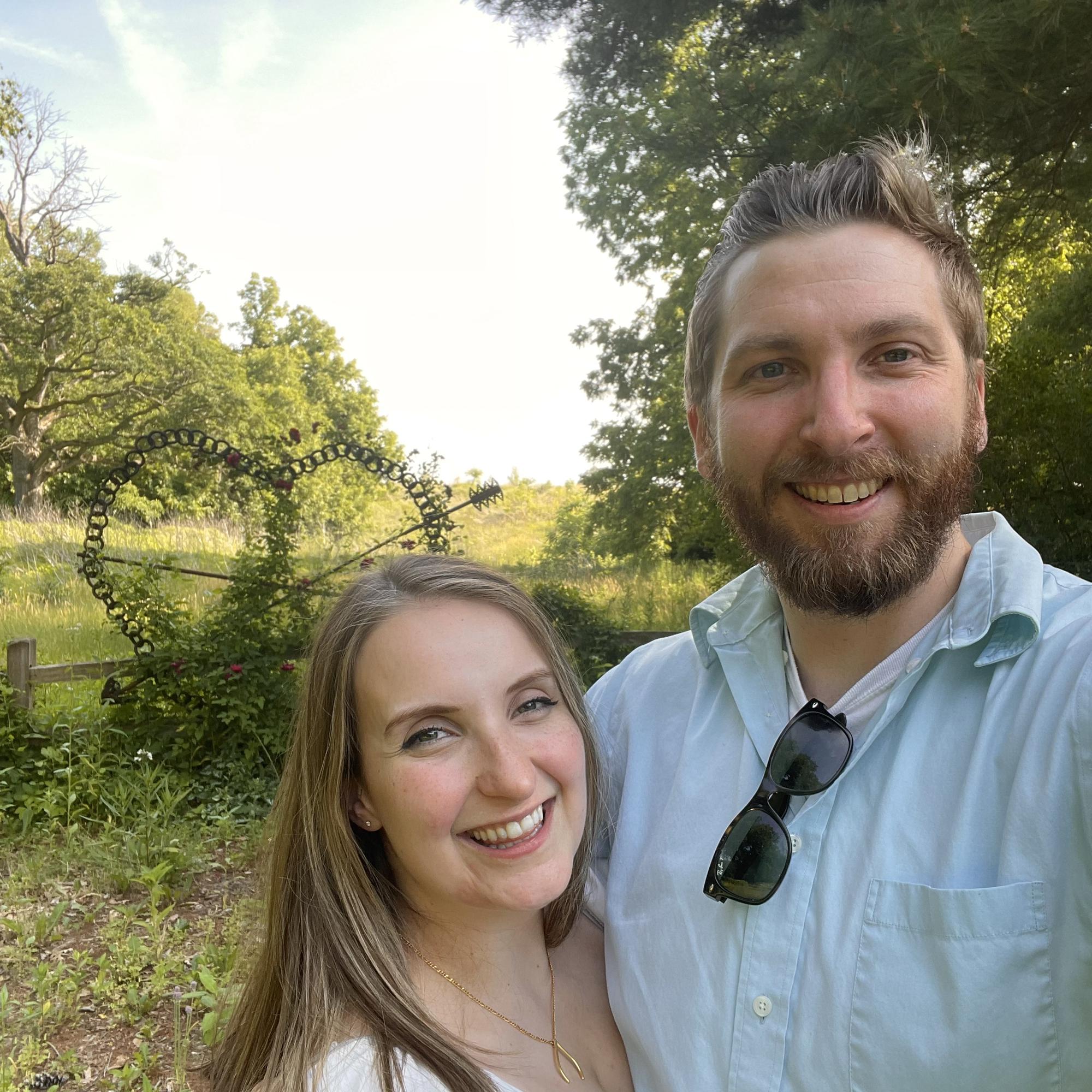 Right after we bought our house! In our new back yard!