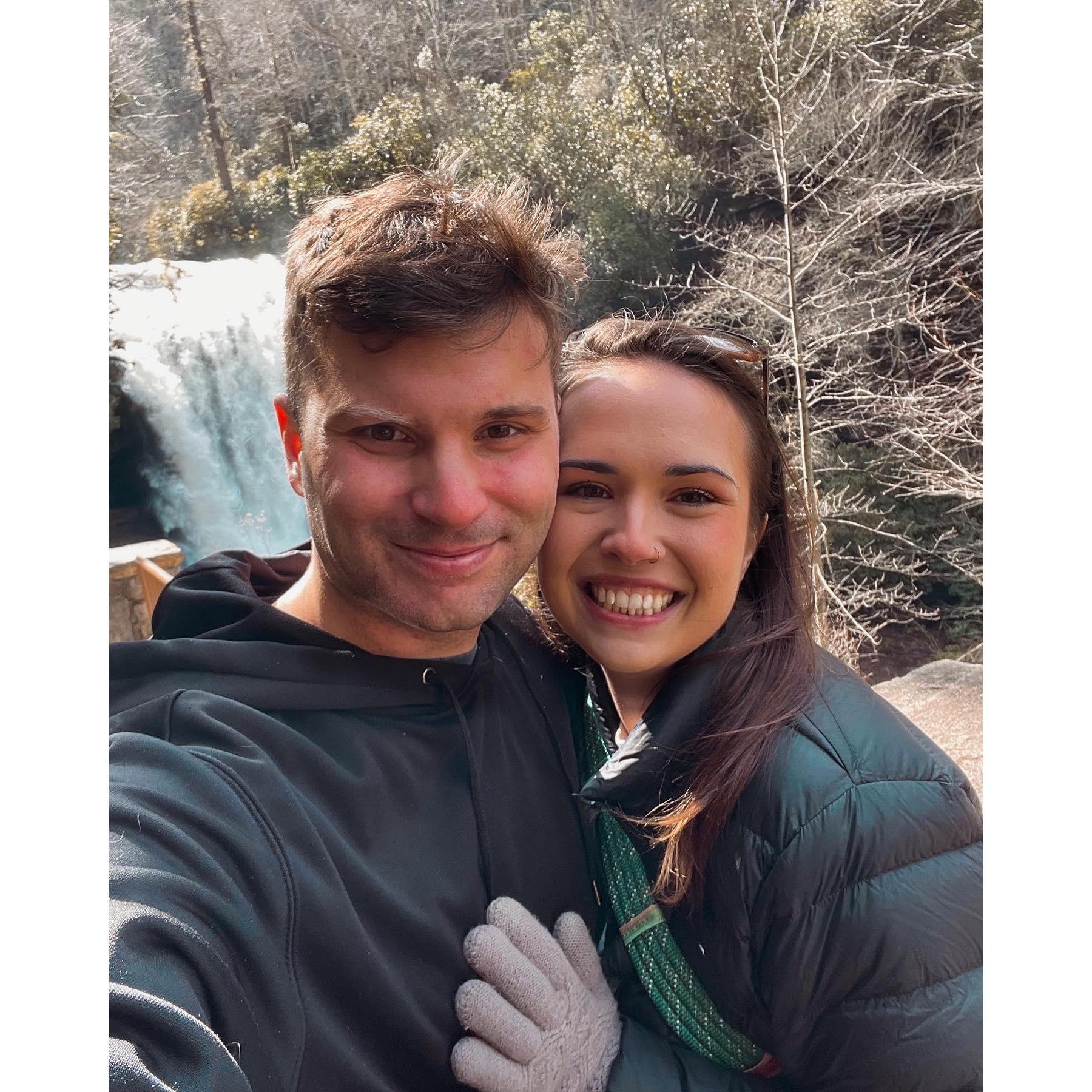 Exploring waterfalls around Western Carolina.