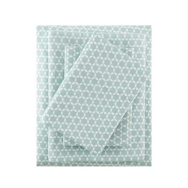3M Microcell Print Sheet Set (California King)Aqua