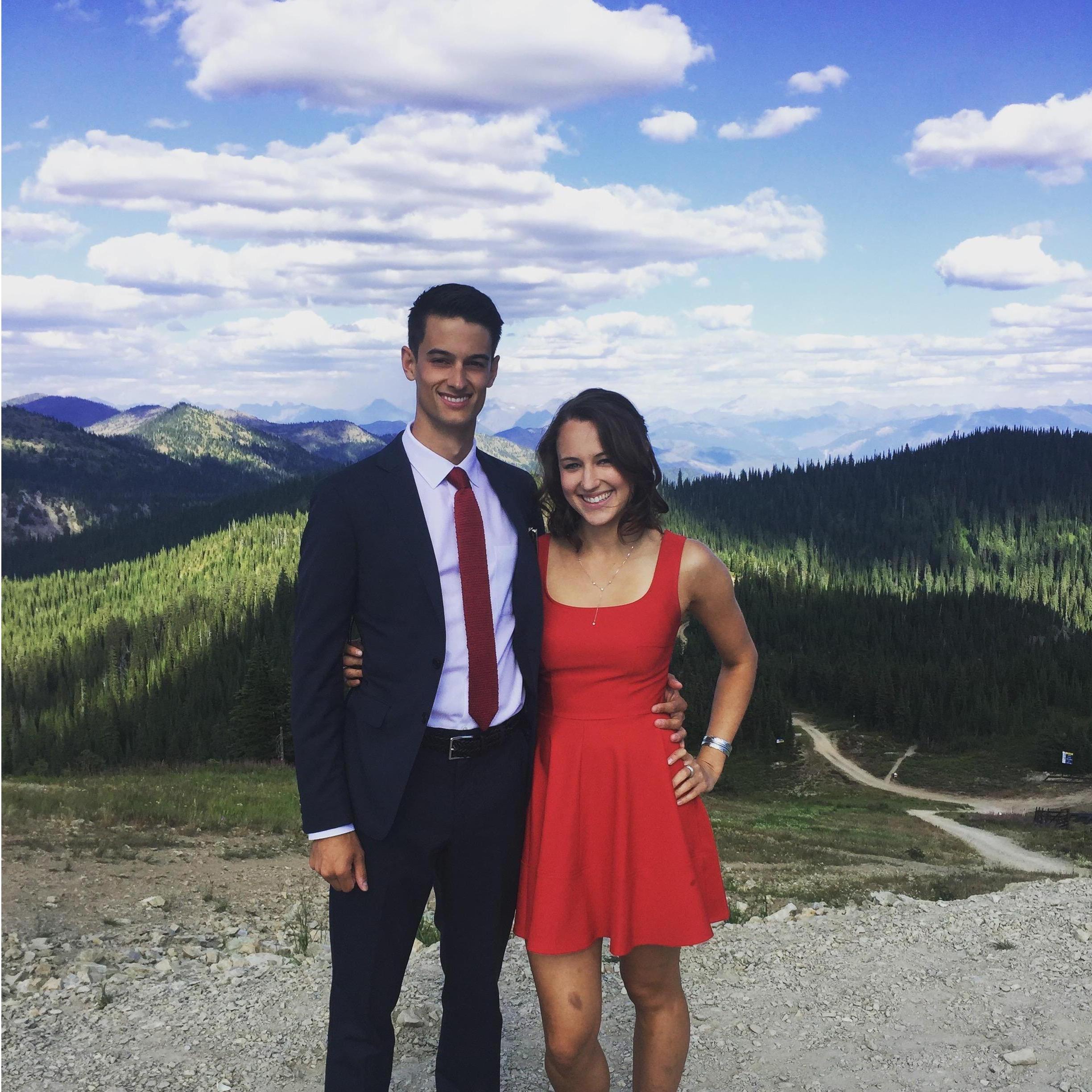 On Whitefish mountain for The Hemphill's wedding 2017.