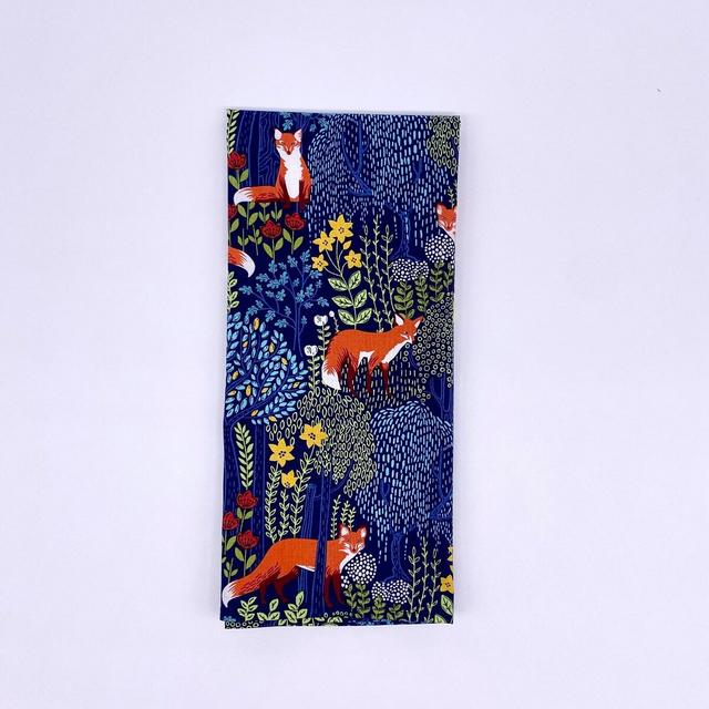 BESTSELLER Orange Fox Dish Towel, Hand Towel, Large Napkin, 100% Cotton, 23" x 20" (63cm x 51cm), Navy Blue, Orange, Yellow, Aqua