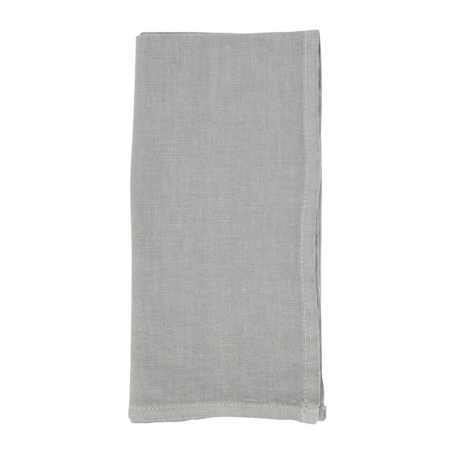 Saro Lifestyle Classic Pure Linen Table Napkin , 20", Grey