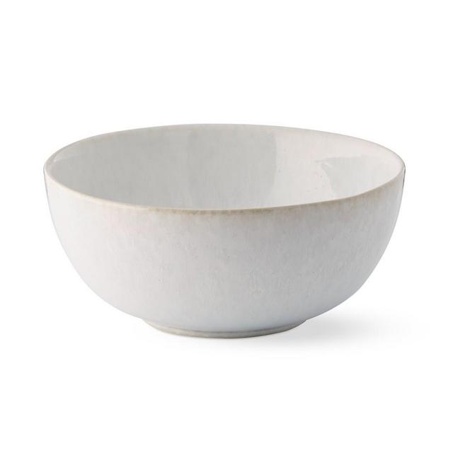 Cyprus Reactive Glaze Cereal Bowls, Set of 8, White