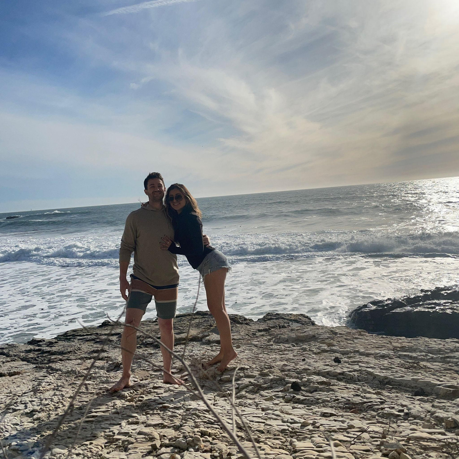 Our first photo together - Panther Beach - November 2021