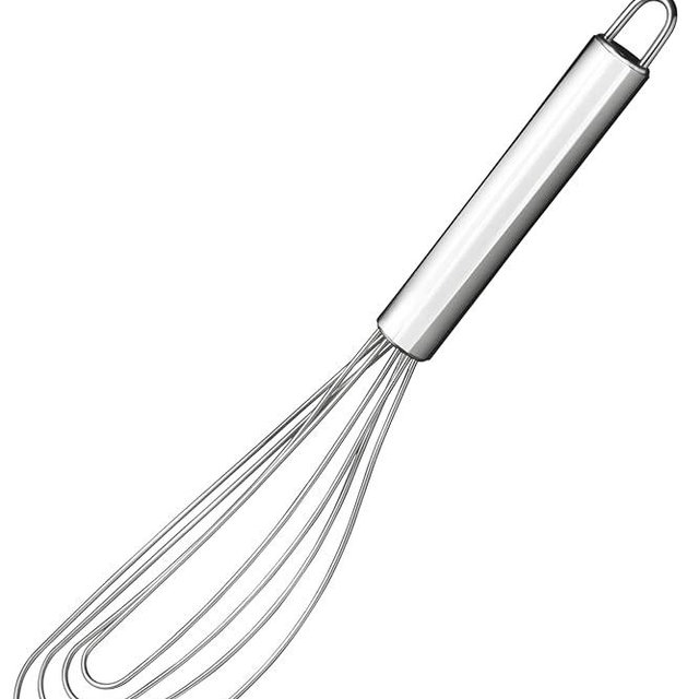 TAFOND 10.63" Stainless Steel Flat Whisk,Egg Beater for Blending,Whisking,Beating,or Stirring