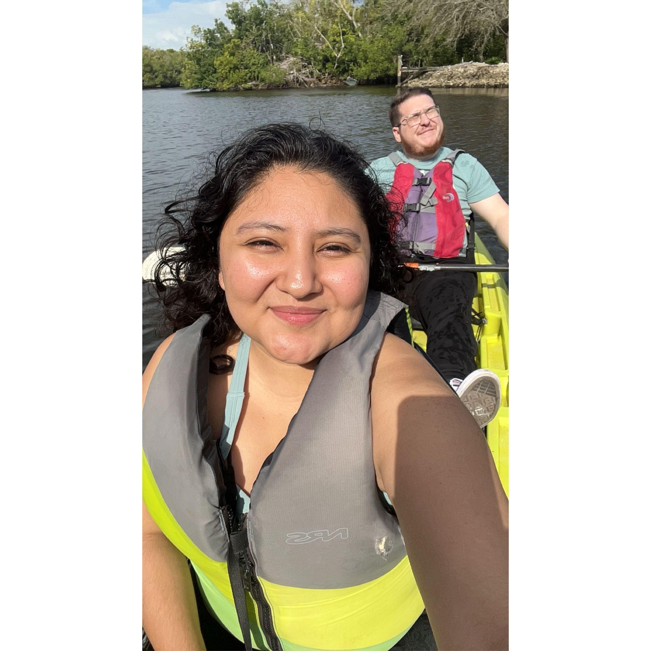 First time Rosa went kayaking.