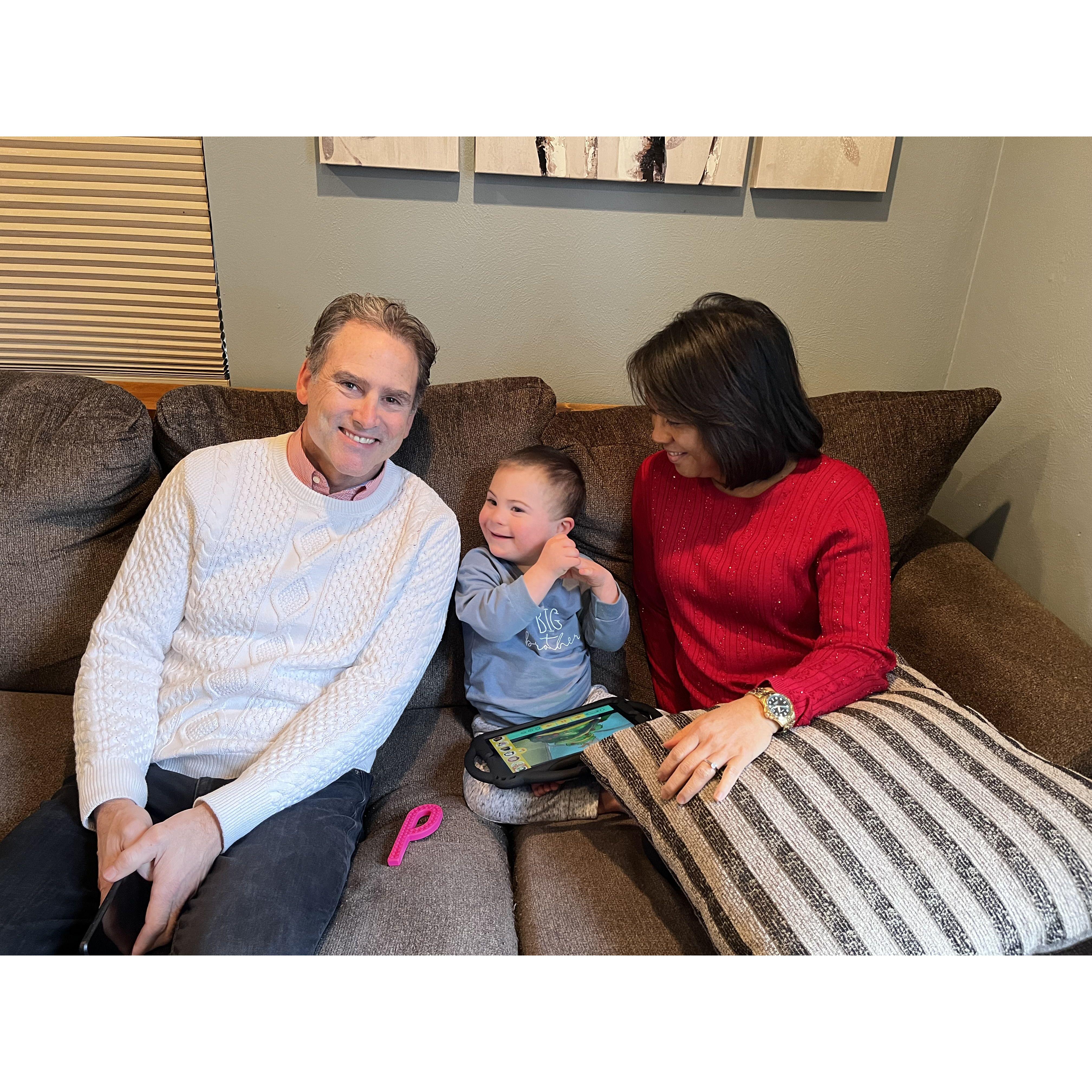 Spending time with our sweet Avery