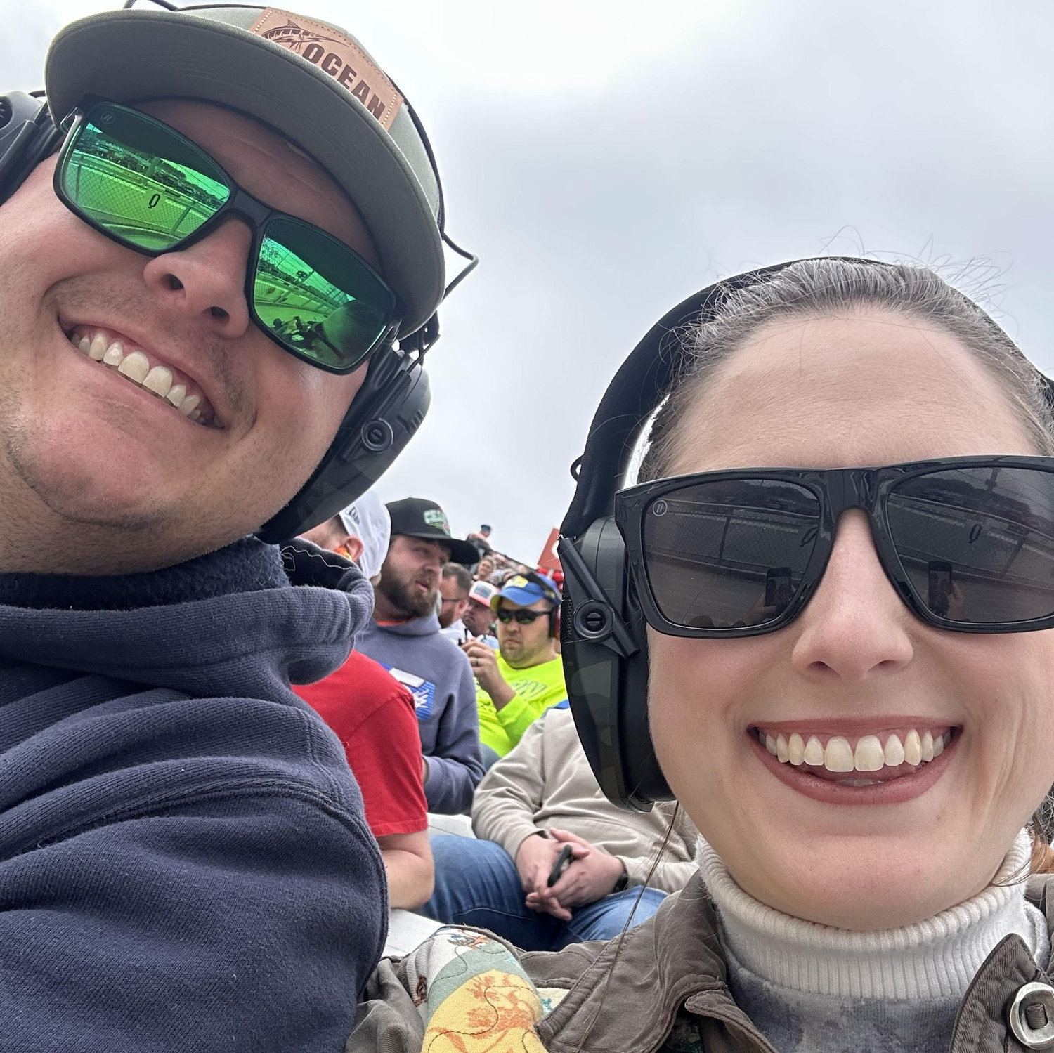 First Nascar race together at Martinsville Speedway! Our favorite driver beats your favorite driver LOL