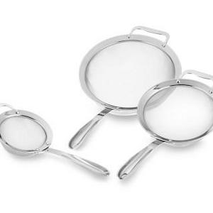 All-Clad 3-Piece Stainless-Steel Strainer Set