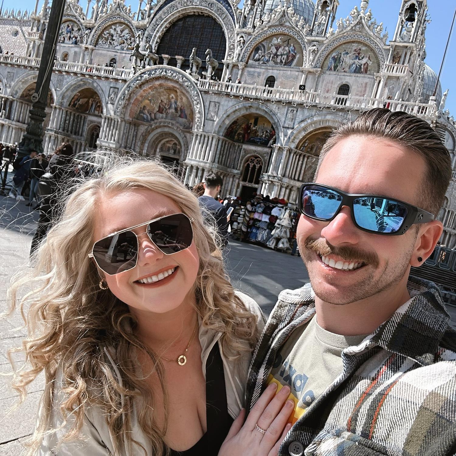Our first photo together - Venice, Italy 🇮🇹 
March 2023