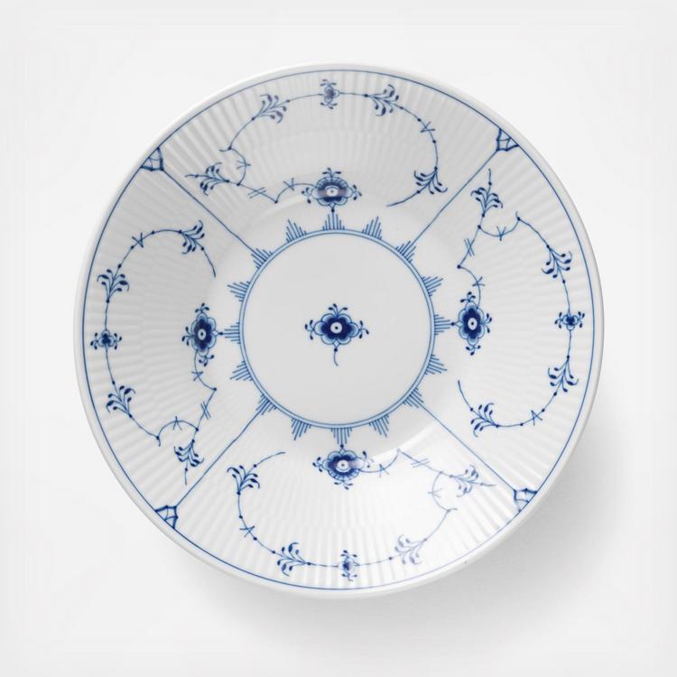   Blue Fluted Plain プレート Royal Copenhagen, Blue Fluted Plain Deep Plate | Zola
