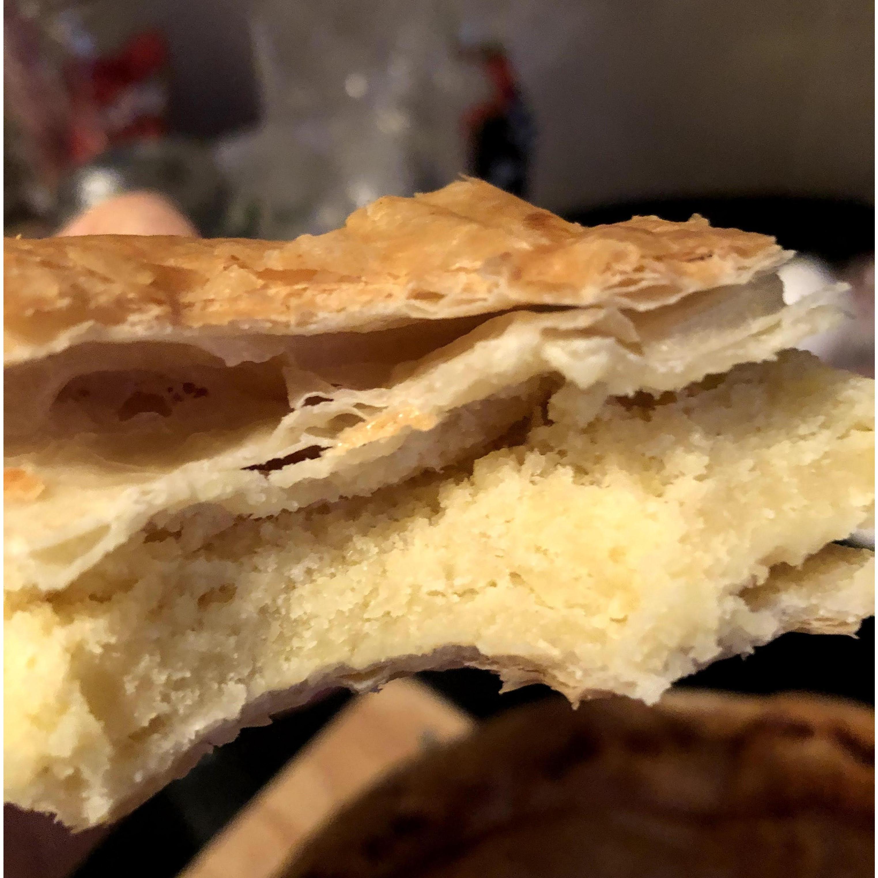 La galette des rois! French-style king's cake! It was worth all the trouble of NYC delivery systems.