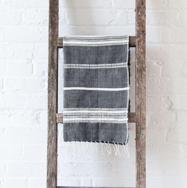 Creative Women Aden Natural Cotton Hand Towel - Gray