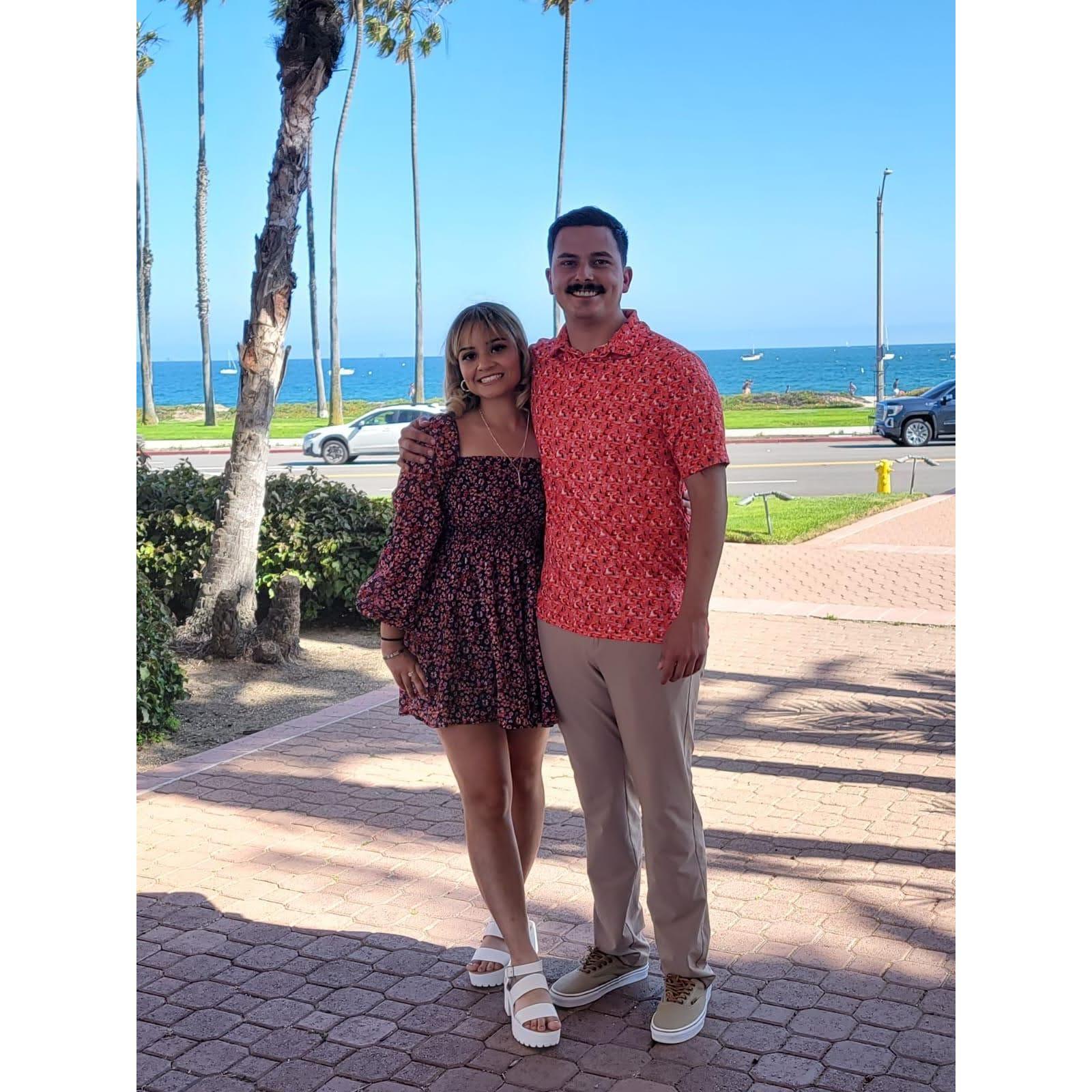 At the groom's home state of California.