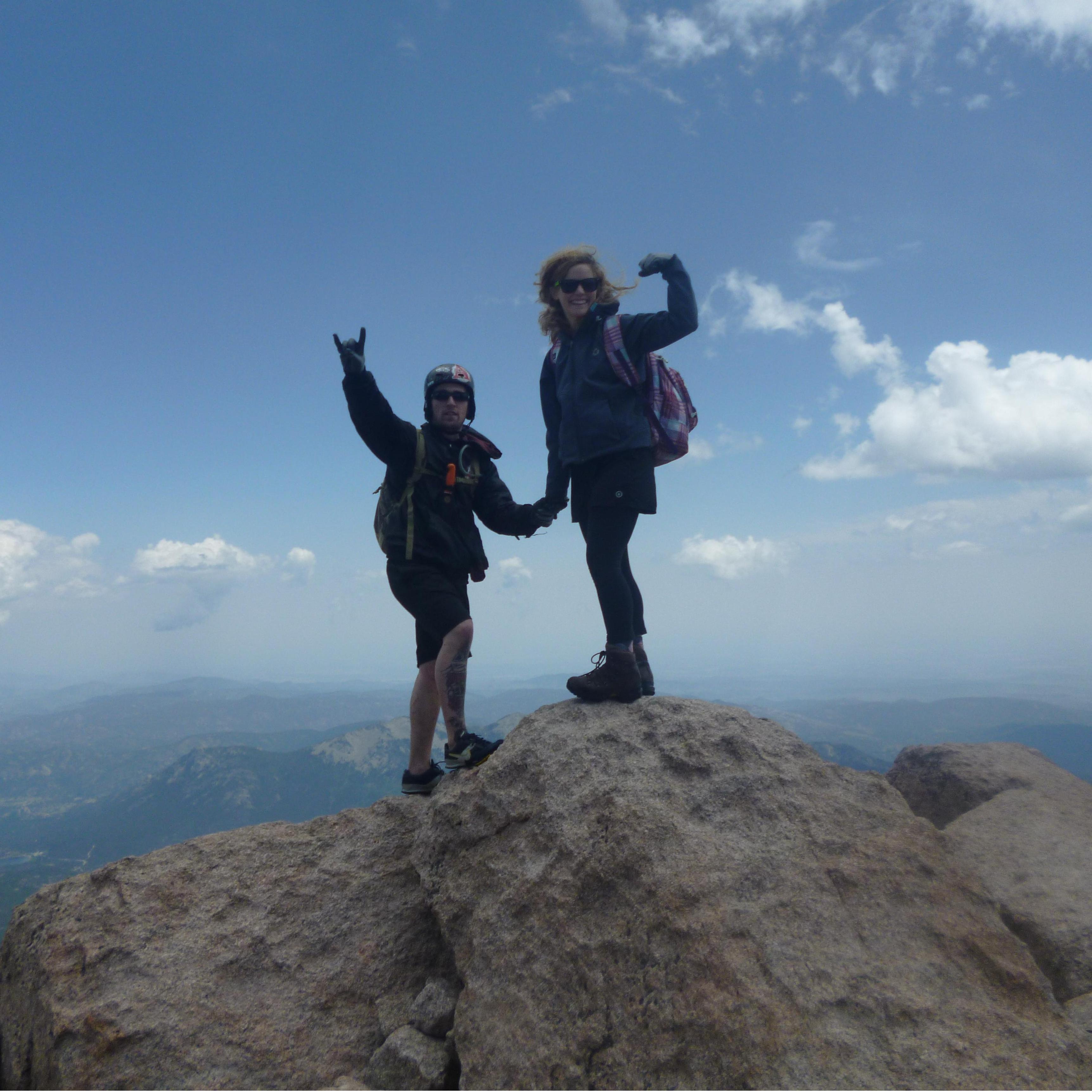 Our first 14er together, Longs Peak 2013