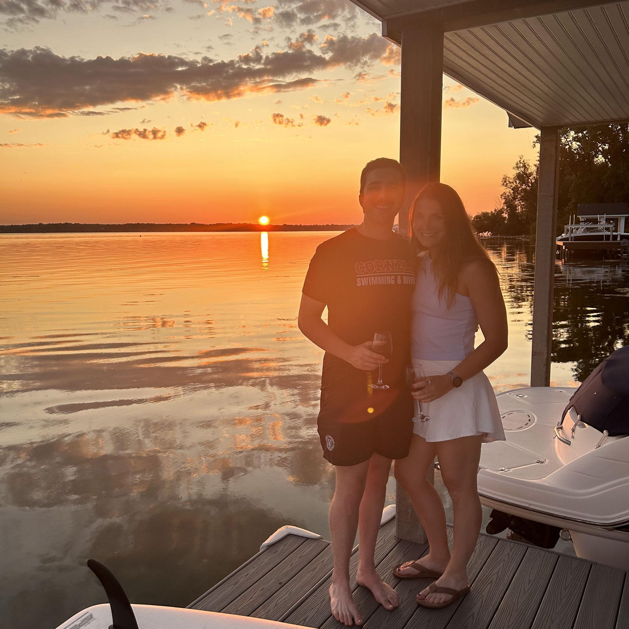 Sunset on Cayuga Lake