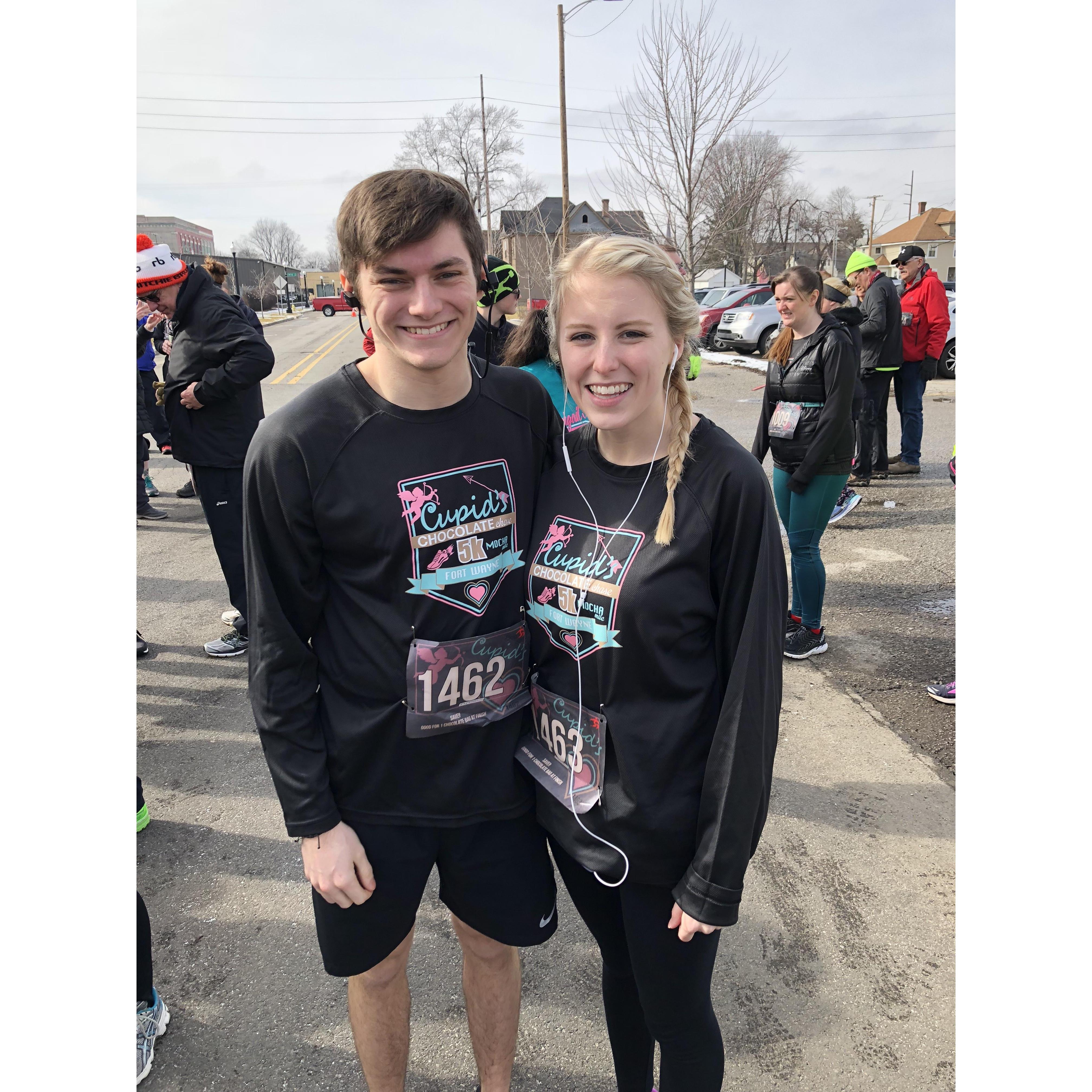Our first 5k!-February 2018