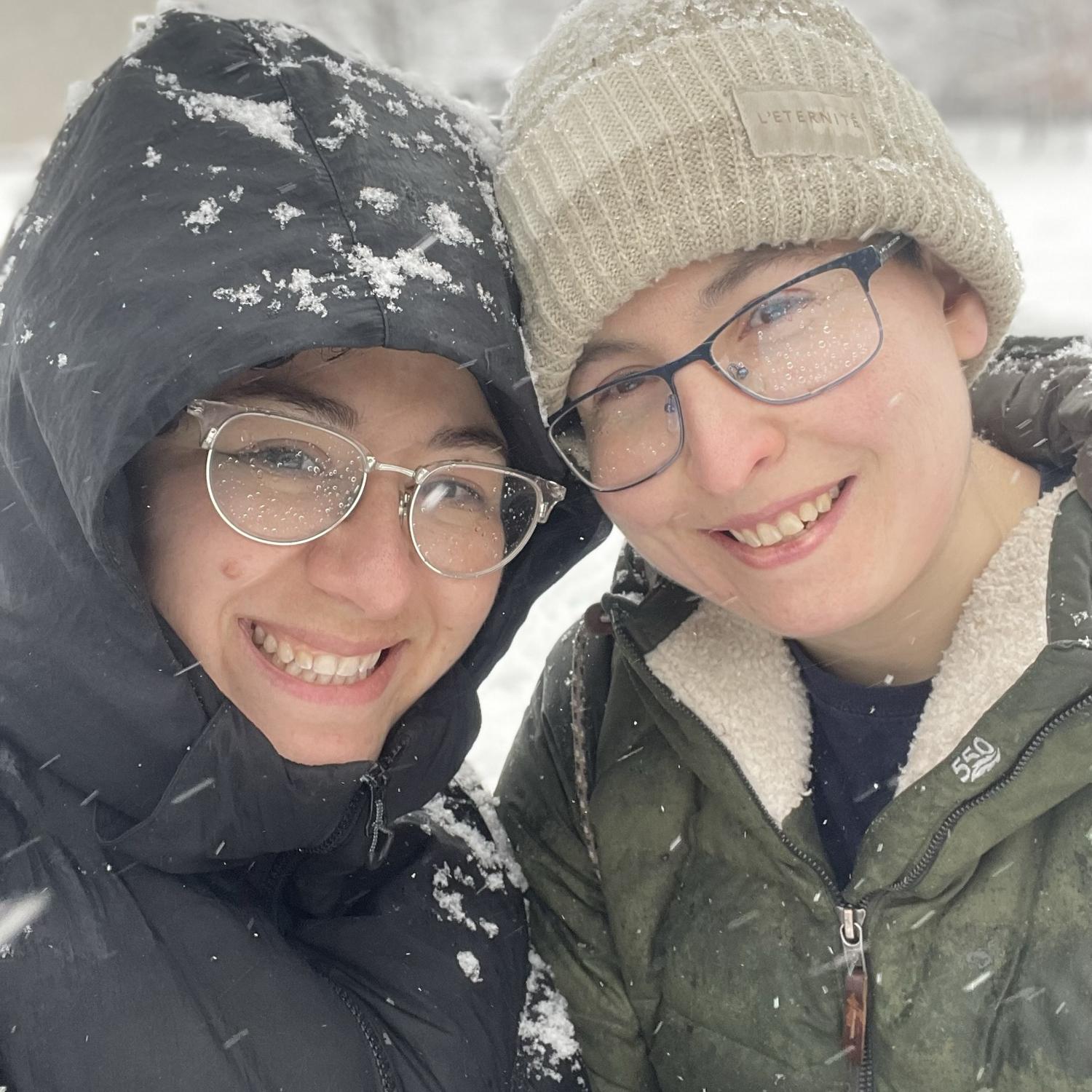 And Elissa has helped Alex learn to enjoy the cold