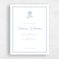 Blue Wedding Enclosure - Newport Welcome Party Letterpress