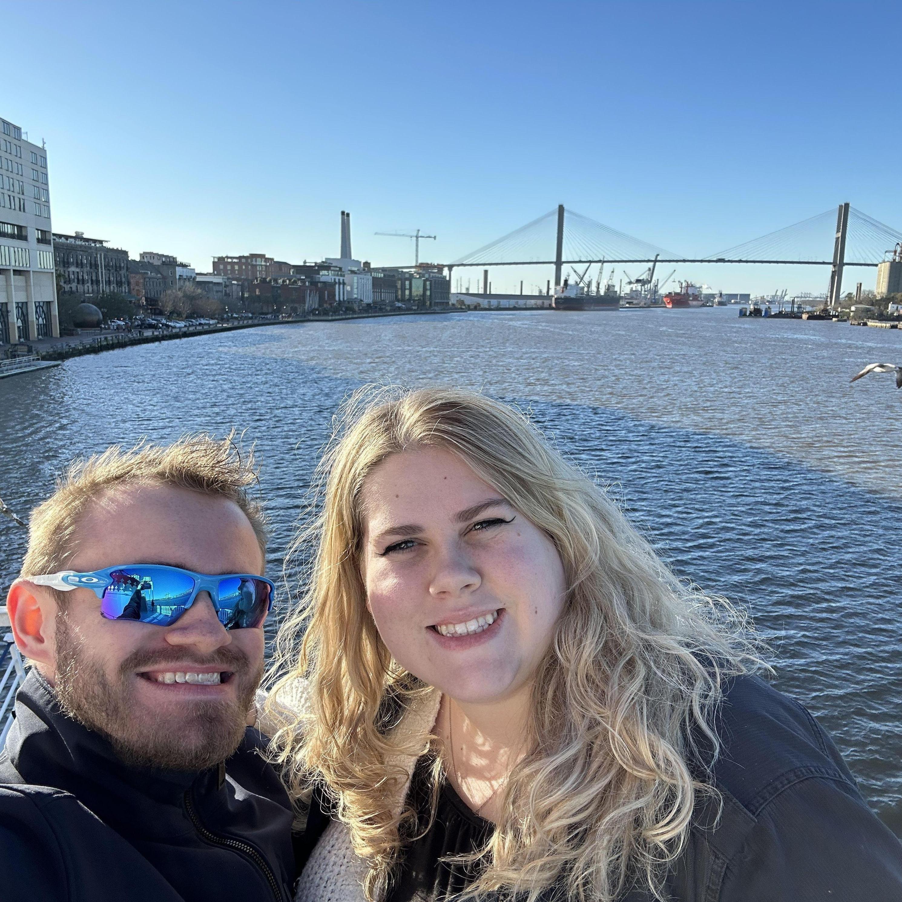 Sailing down Riverside in Savannah!