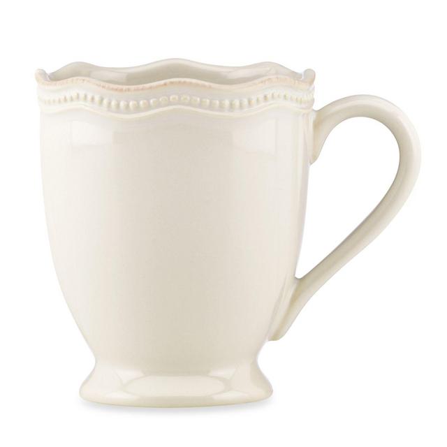 Lenox® French Perle Bead 12 oz. Mug in White