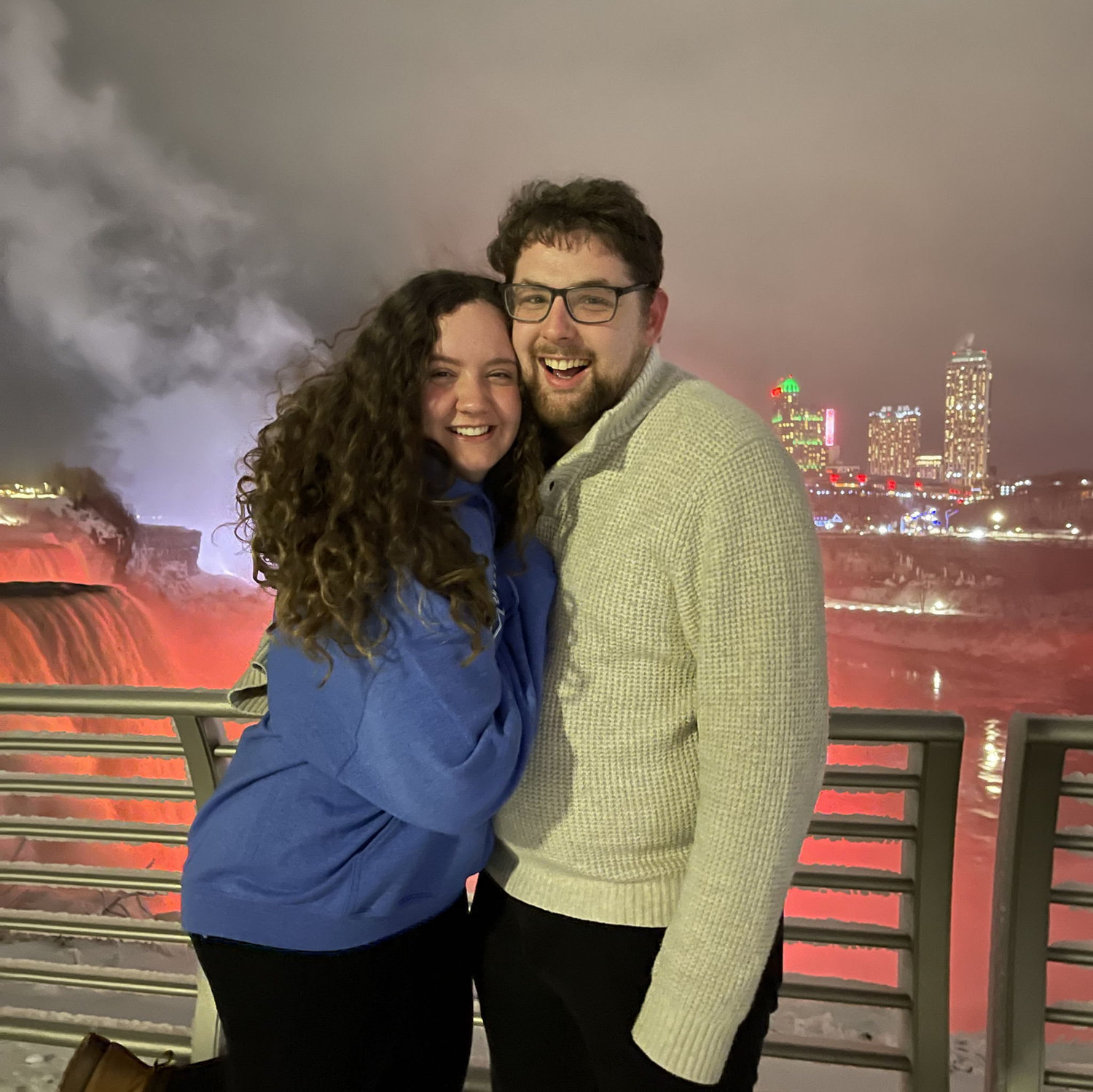 This was our second date to Niagara Falls and it was by far the coldest