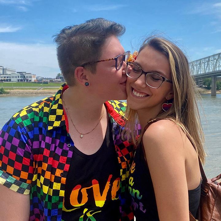 Our first tine attending Cincinnati Pride Parade together in 2022