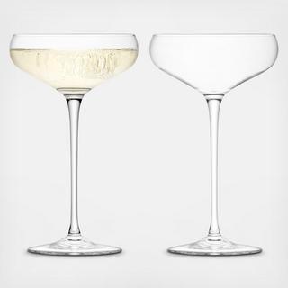 Wine Champagne Saucer, Set of 2
