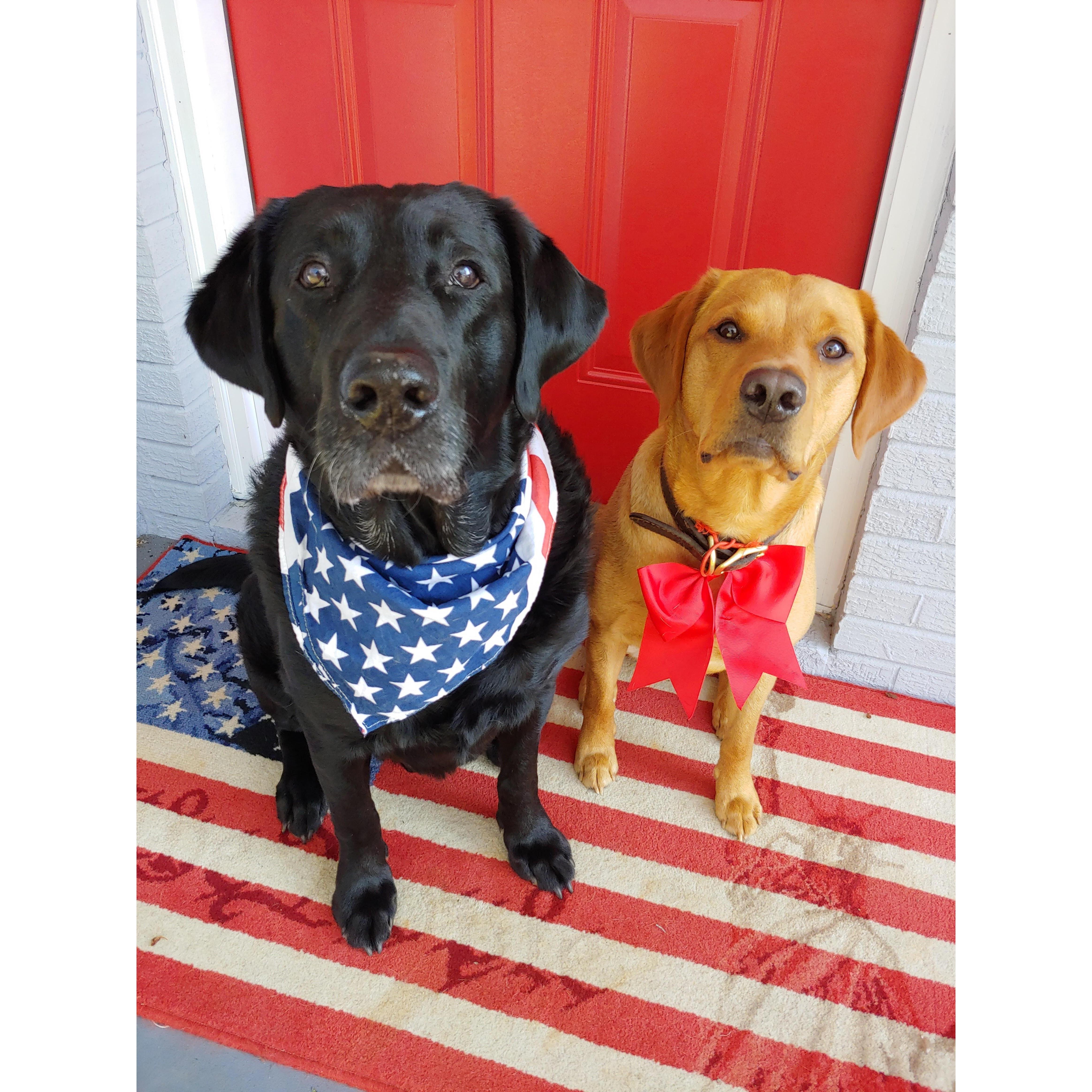 Jake & Lucy on homecoming day.