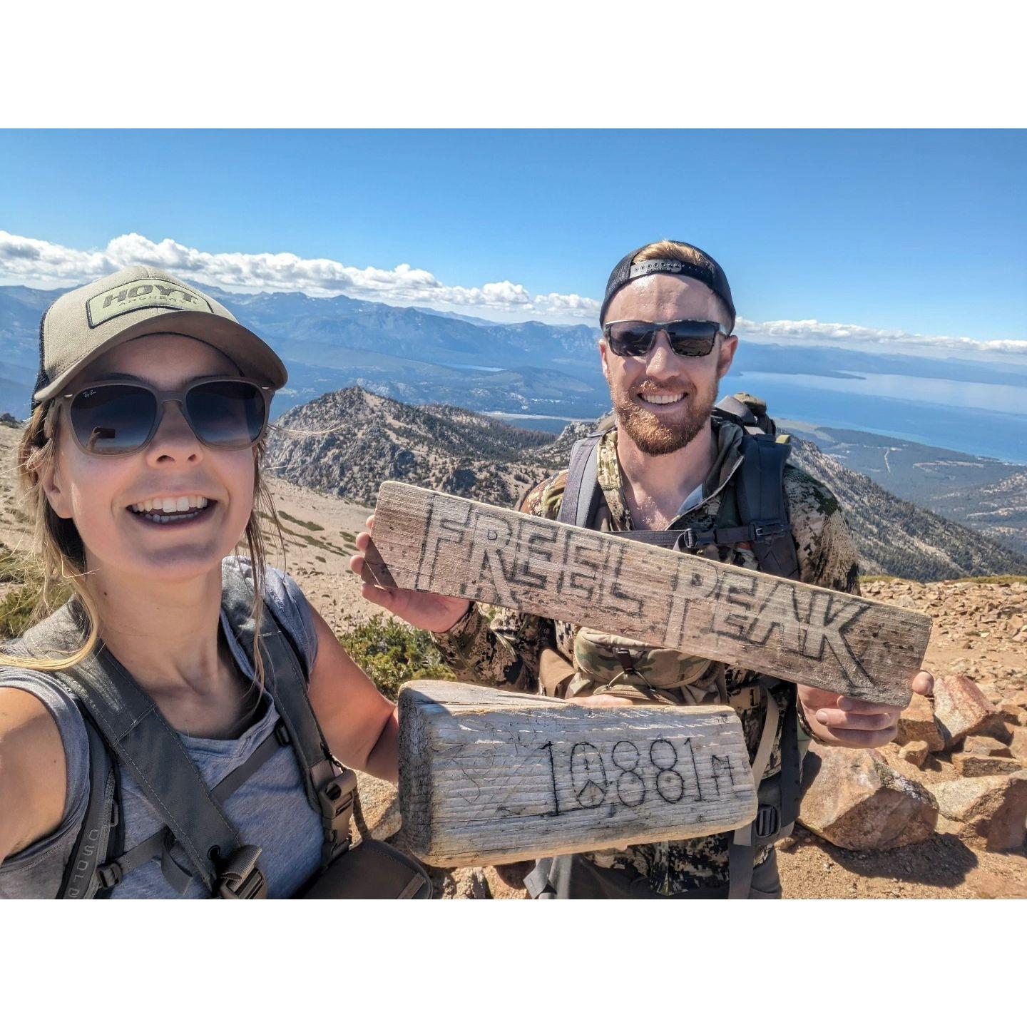 Freel peak summit Fall 2023