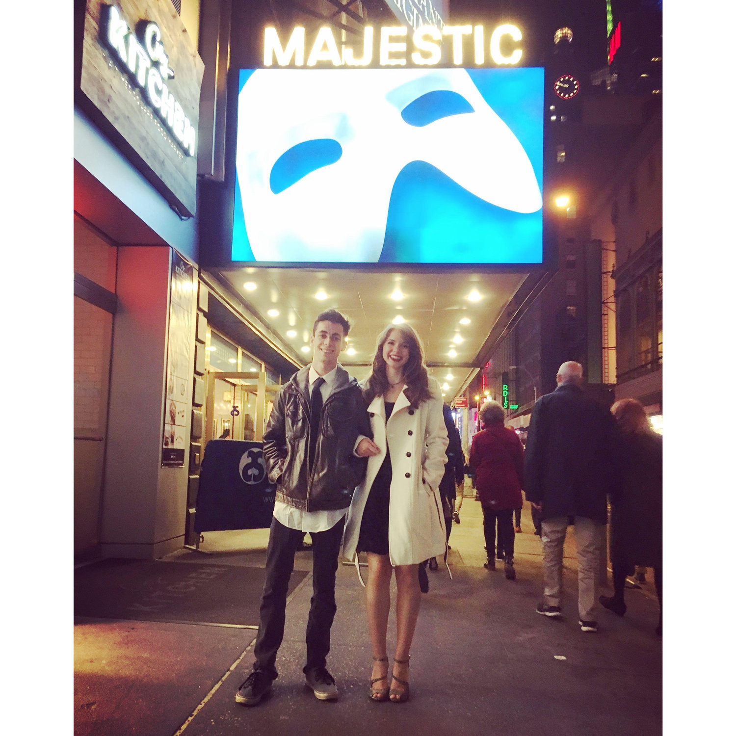 Our first "not a date, date" at phantom of the opera!