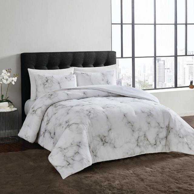 Vince Camuto® Amalfi 3-Piece King Duvet Cover Set in White/Black